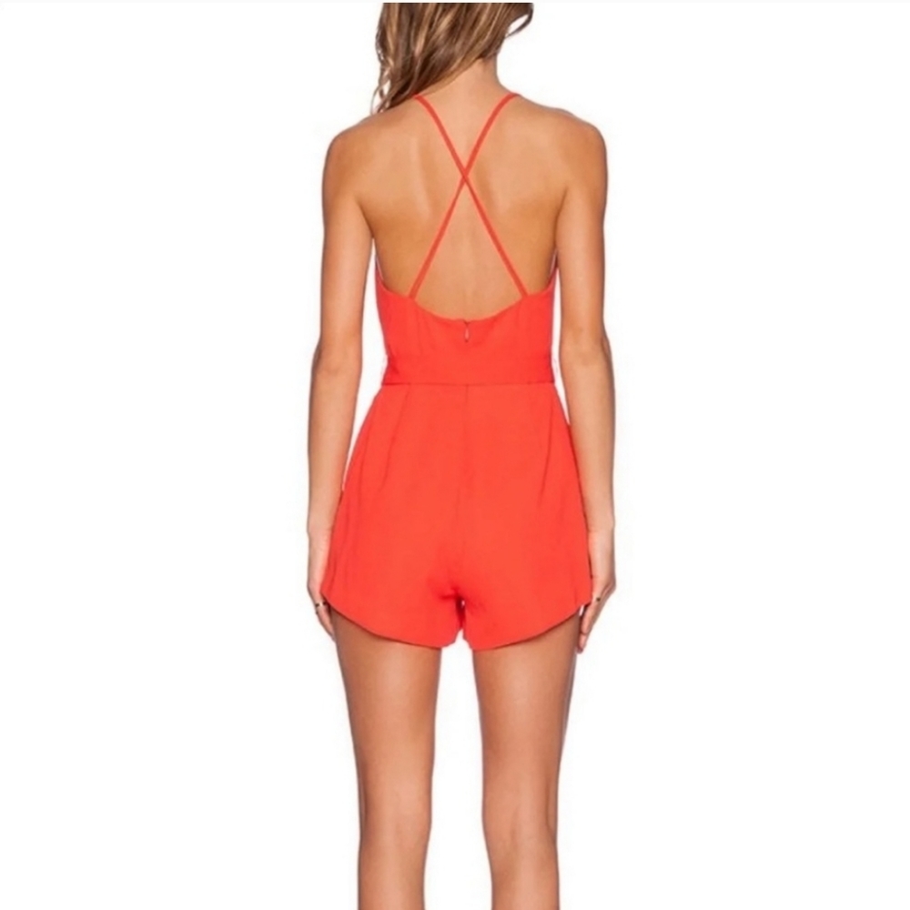 NWT Finders Keepers Here We Go Playsuit in Red - Picture 2 of 11